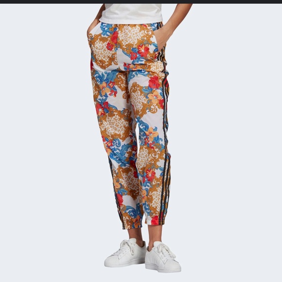 NWOT Adidas x HER Studio London Floral Track Pants White Joggers Women's M - Picture 7 of 15